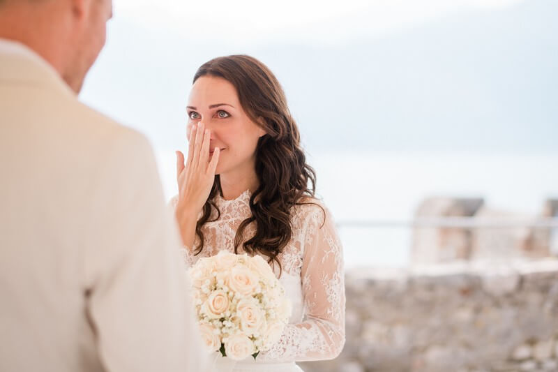 bride in Italy - Wedding Hair