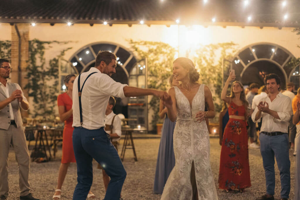 Dancing at a Wedding in Italy