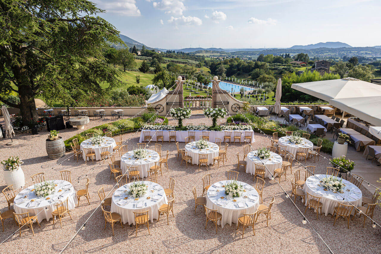 Villa Cariola wedding reception